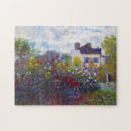 De tuin van Monet in Argenteuil Claude Monet Legpuzzel (Horizontaal)