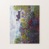 De tuin van Monet in Argenteuil Claude Monet Legpuzzel (Verticaal)