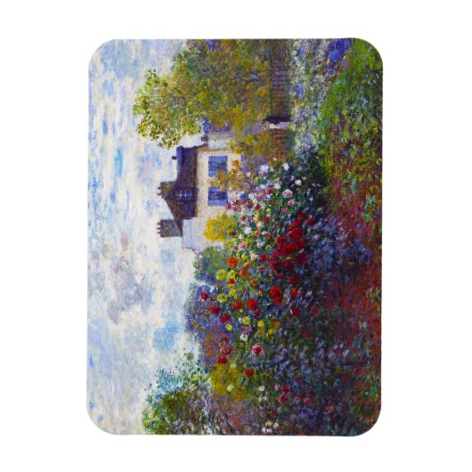 De tuin van Monet in Argenteuil Claude Monet Magneet (Verticaal)