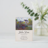 De tuin van Monet in Argenteuil Claude Monet Visitekaartje (Staand voorkant)