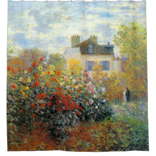 De tuin van Monet in Argenteuil Fine Art Douchegordijn