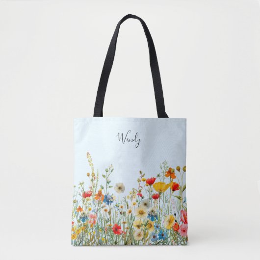 De tuin van natuur gepersonaliseerd tote bag (Voorkant)