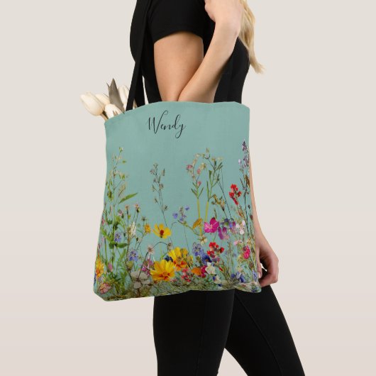 De tuin van natuur gepersonaliseerde Canvas tas (Dichtbij)