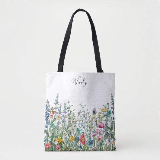 De tuin van natuur gepersonaliseerde Canvas tas (Voorkant)