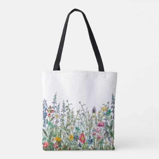 De tuin van natuur gepersonaliseerde Canvas tas (Achterkant)