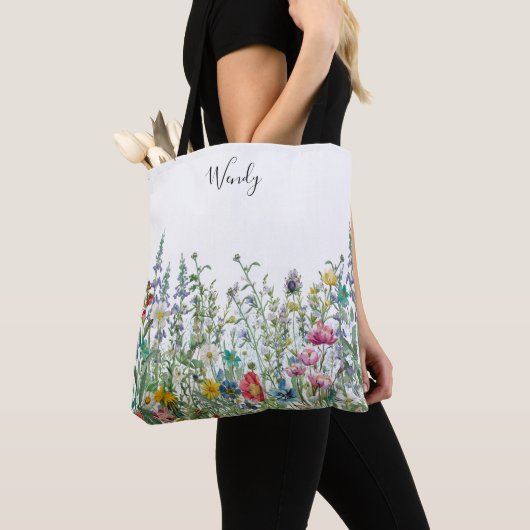 De tuin van natuur gepersonaliseerde Canvas tas (Dichtbij)