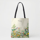 De tuin van natuur gepersonaliseerde Canvas tas (Voorkant)