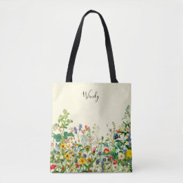 De tuin van natuur gepersonaliseerde Canvas tas