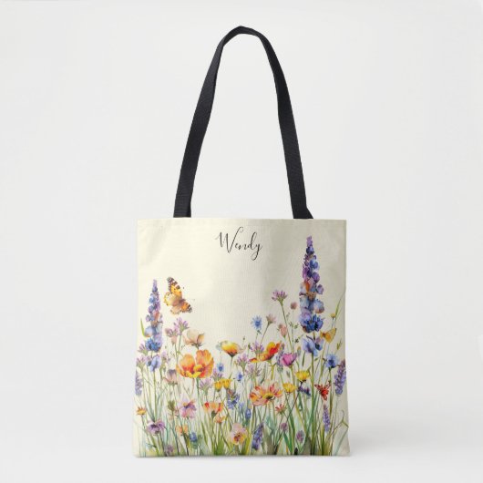 De tuin van natuur gepersonaliseerde Canvas tas (Voorkant)