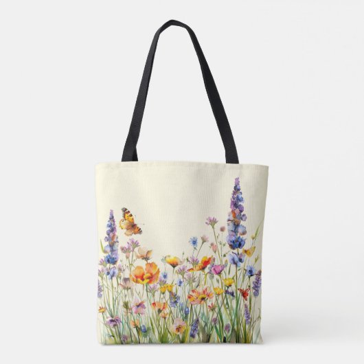 De tuin van natuur gepersonaliseerde Canvas tas (Achterkant)