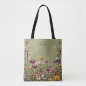 De tuin van natuur gepersonaliseerde Canvas tas (Voorkant)