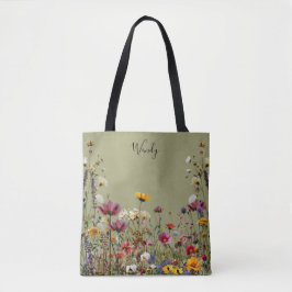 De tuin van natuur gepersonaliseerde Canvas tas