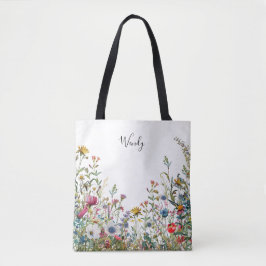 De tuin van natuur gepersonaliseerde Canvas tas