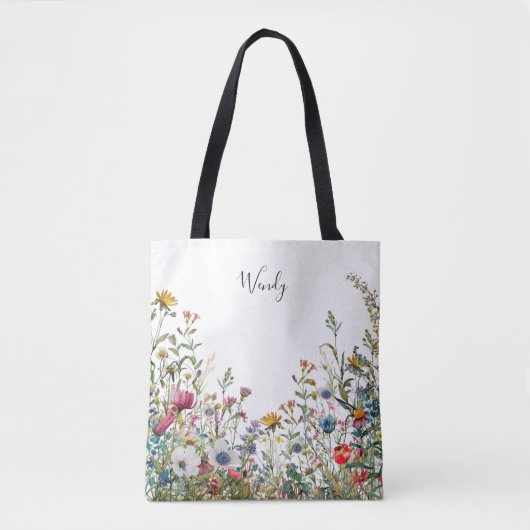De tuin van natuur gepersonaliseerde Canvas tas (Voorkant)