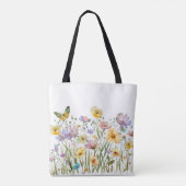 De tuin van natuur gepersonaliseerde Canvas tas (Achterkant)