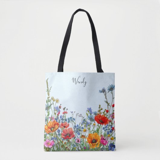 De tuin van natuur gepersonaliseerde Canvas tas (Voorkant)