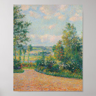 De tuin van Octave Mirbeau (door Camille Pissarro) Poster