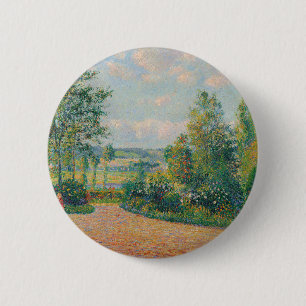De tuin van Octave Mirbeau (door Camille Pissarro) Ronde Button 5,7 Cm