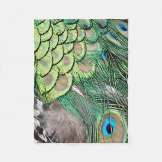 De tuin van Peacock Fleece Deken (Voorkant)