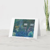 De Tuin van Sarah door Bev James Kaart (Achterkant)