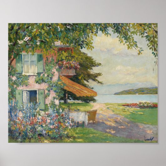 De tuin van Starnberg | Edward Cucuel Poster (Voorkant)