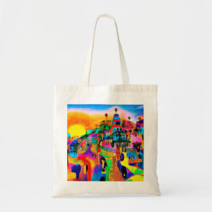 De tuin van vele kleuren tote bag