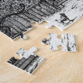 De tuin ziet een zaag in Rambouillet uit 'Details  Legpuzzel (Zijkant)