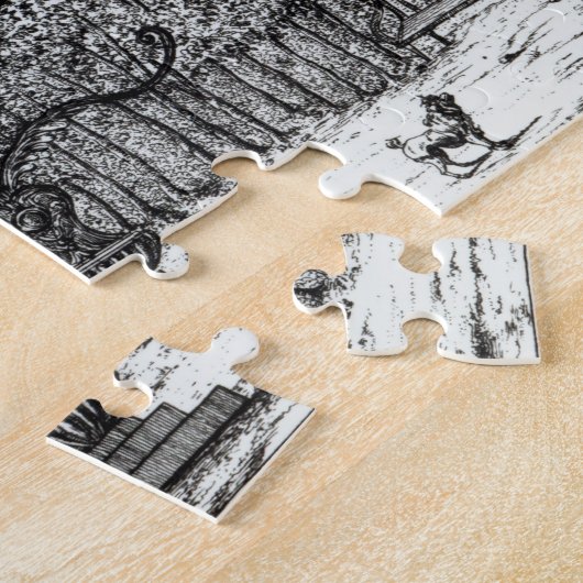 De tuin ziet een zaag in Rambouillet uit 'Details Legpuzzel (Zijkant)