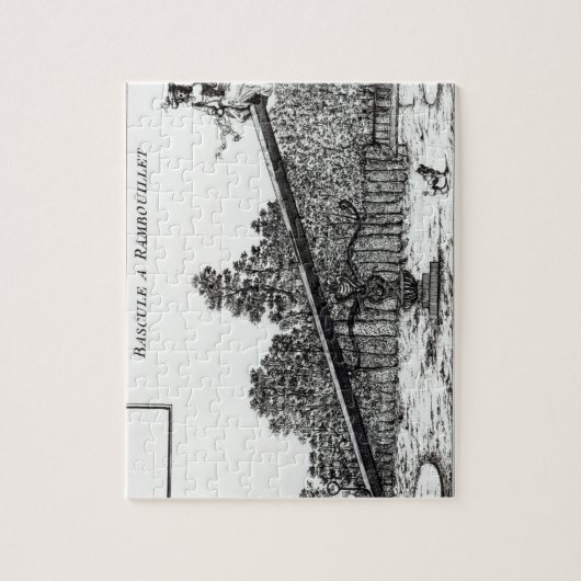 De tuin ziet een zaag in Rambouillet uit 'Details Legpuzzel (Verticaal)