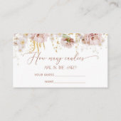 De tuinbloem veronderstelt hoeveel snoepjes informatiekaartje (Voorkant)