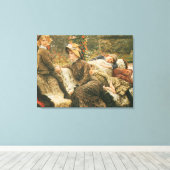 De tuinbouwbank James Tissot Fine Art Canvas Afdruk (Insitu (Houten vloer))