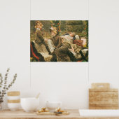 De tuinbouwbank James Tissot Fine Art Poster (Keuken)