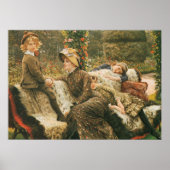 De tuinbouwbank James Tissot Fine Art Poster (Voorkant)