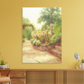 De tuinbouwstappen canvas afdruk (Insitu (Woonkamer))