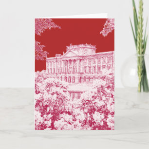 De tuinen bij Pemberley - Opgevouwen bedankkaart