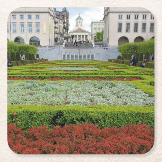 De tuinen in Brussel, België Onderzetter (Voorkant)