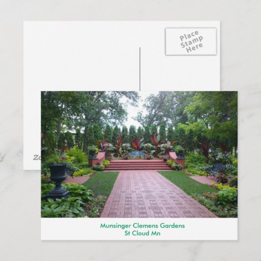 De Tuinen van Clemens van Munsinger Briefkaart (Voorkant / Achterkant)