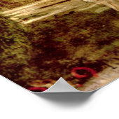 De tuinen van de Villa Medici in Rome Poster (Hoek)