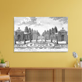 De tuinen van graaf Althan in Wenen uit 'Vorstel' Canvas Afdruk (Insitu (Woonkamer))