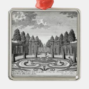 De tuinen van graaf Althan in Wenen uit 'Vorstel' Metalen Ornament