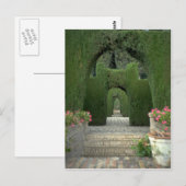 De tuinen van het Alhambra, Granada, Spanje Briefkaart (Voorkant / Achterkant)