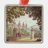 De tuinen van het kasteel van Windsor Metalen Ornament (Voorkant)