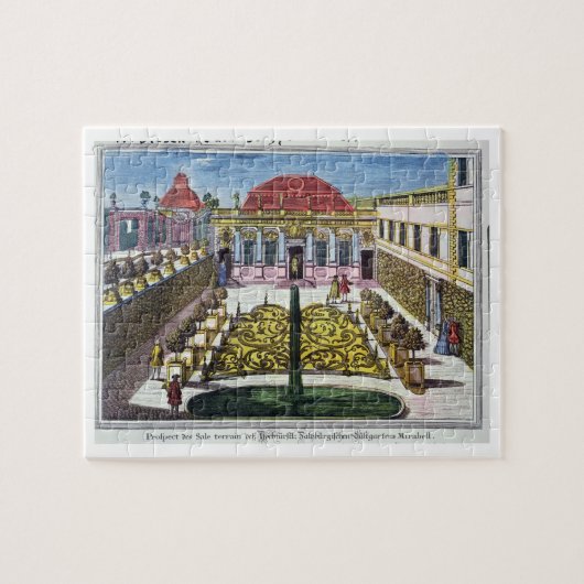 De tuinen van het park Mirabelle, Salzburg, Oosten Legpuzzel (Horizontaal)