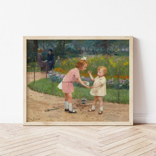 De tuinen van Luxemburg | Victor Gabriel Gilbert Poster