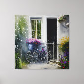 De tuinfiets canvas afdruk (Voorkant)