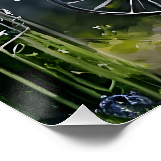 De tuinfiets perfect poster (Hoek)