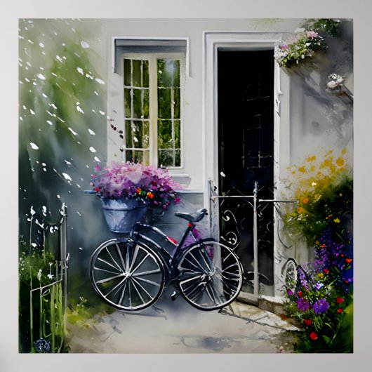 De tuinfiets poster (Voorkant)