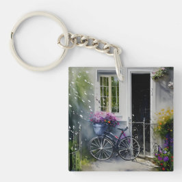 De tuinfiets sleutelhanger