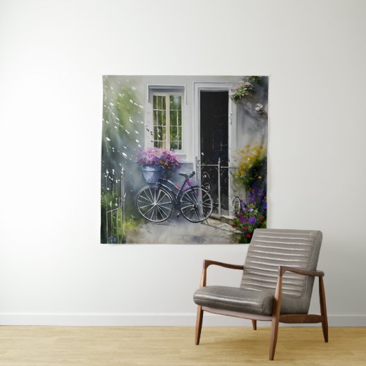 De tuinfiets wandkleed (In situ)