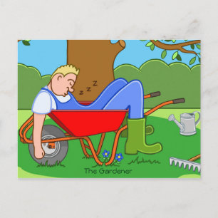 De tuinman briefkaart